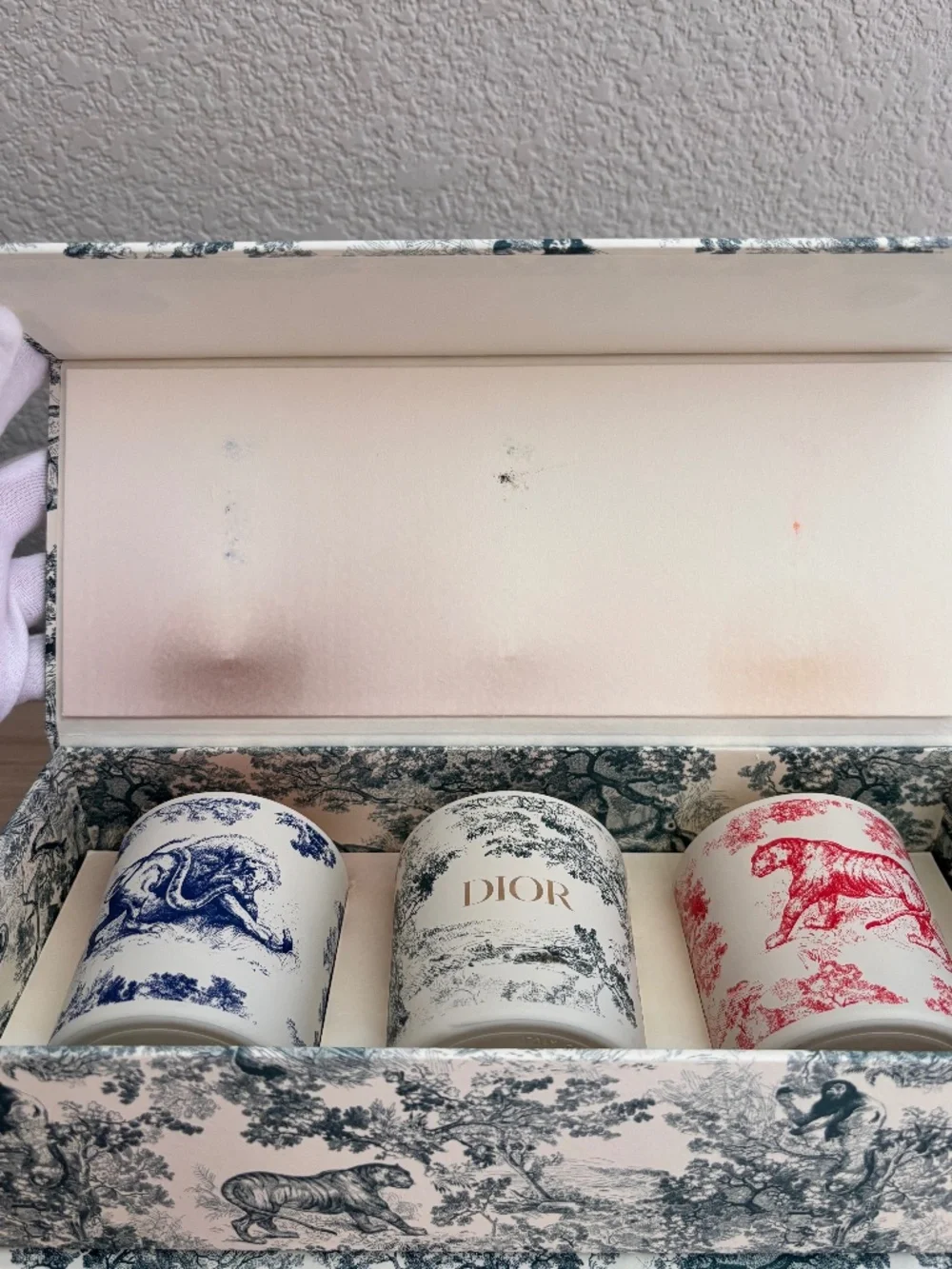 Dior Toile de Jouy Scented Candle Set of 3